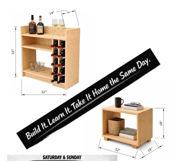 Build and learn woodshop