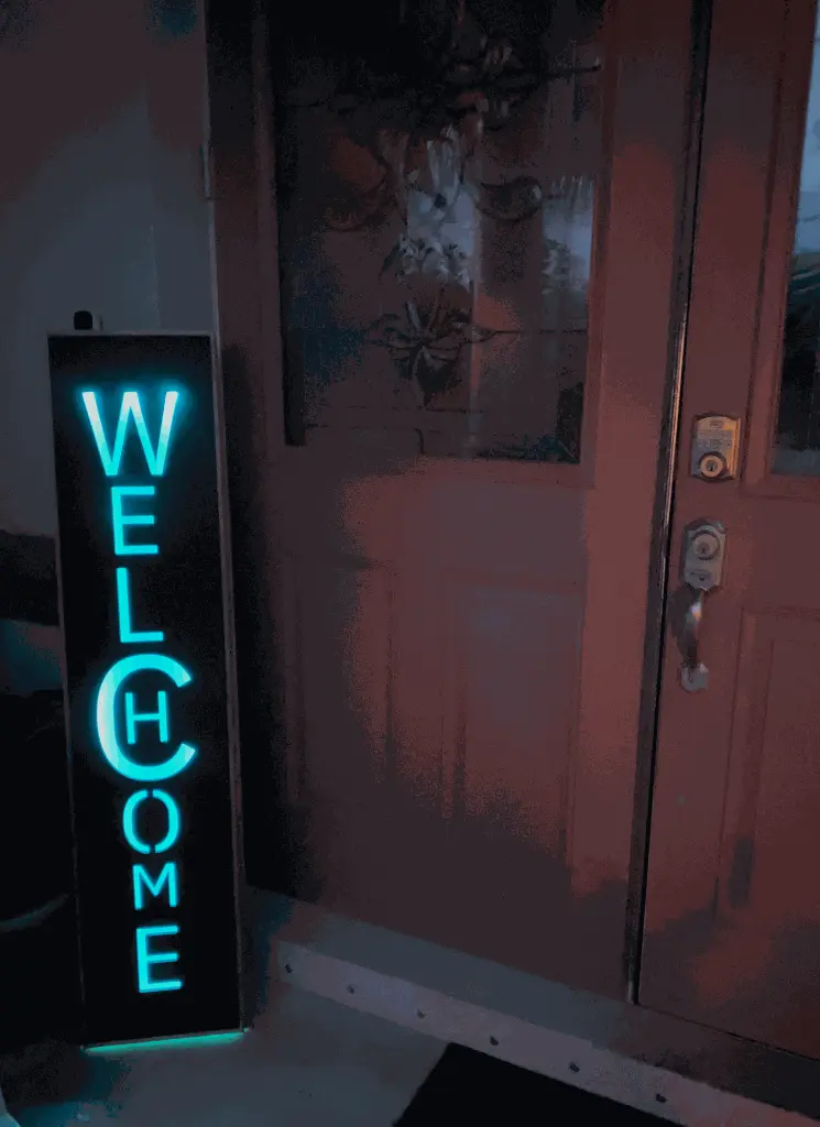 Welcome home sign by kusstom
