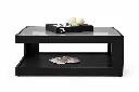 Sleek black coffee table.webp