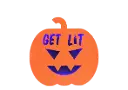 Get Lit LED Pumpkin Sign – Halloween Edition