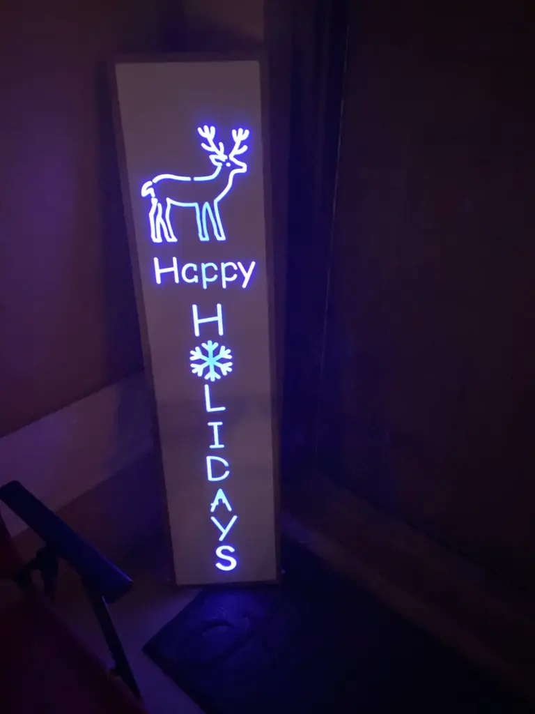 Happy Holiday LED sign