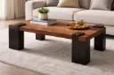 Walnut & Ebony Luxury Coffee Table – Handcrafted Statement Piece Made to-order