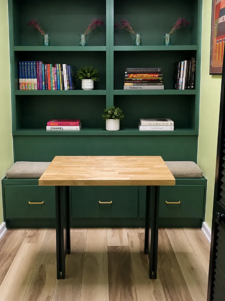 The Kusstom Study Nook — Compact Library & Workspace