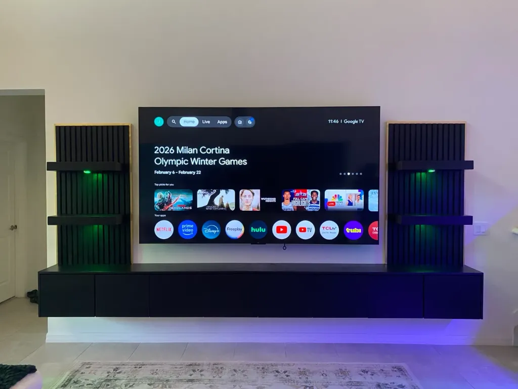 Floating Media Wall